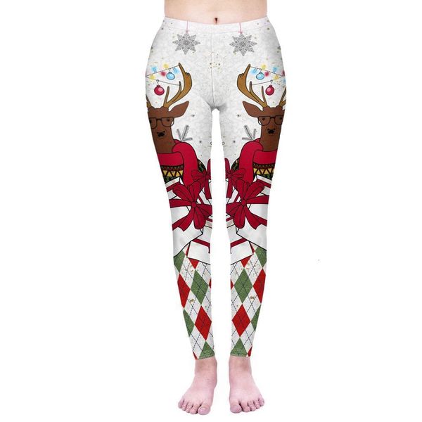 

fashion women legging hipster christmas printing leggins workou legins slim fitness pants punk elasticity leggings drop shipping, Black