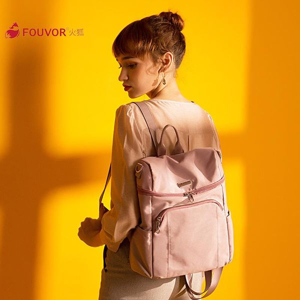

fouvor 2021 женщины холст рюкзак многофункциональный оксфорд путешествия школьная сумка для девочек-подростков 2898-05