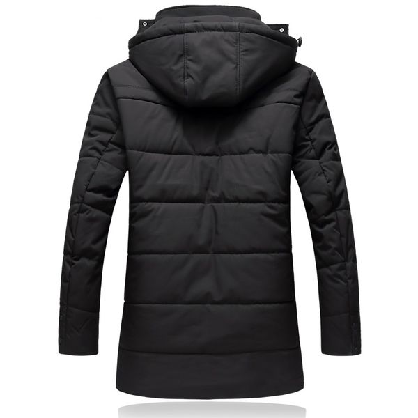

2021 New Arrival Winter Quality Thick Coats with Hood, Male Park, Large Size l to 7xl 4R5C, Black
