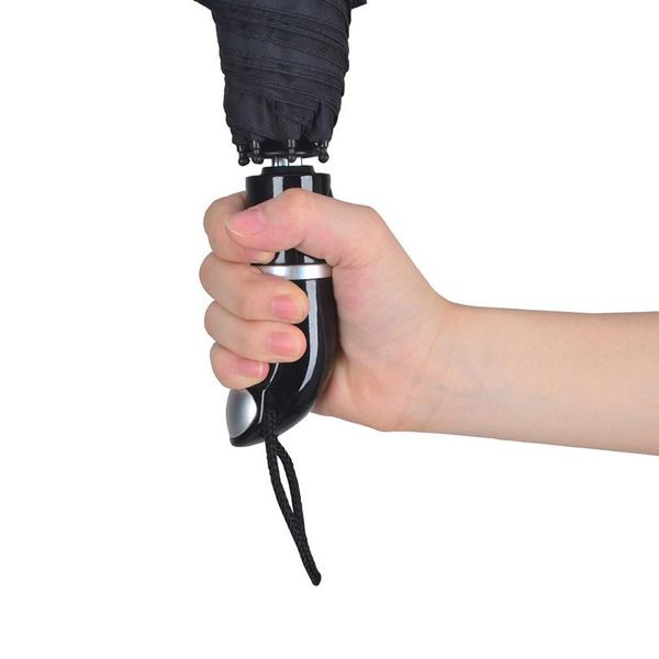 

three folding umbrella matic big women rain umbrella sun 8 ribs uv french black men umbrella windproof qyluty mywjqq