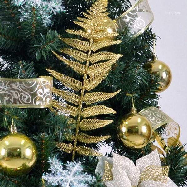 

christmas tree leaf ornaments decor flower grass hollow discharge class simulation fake flower leaf oct9981