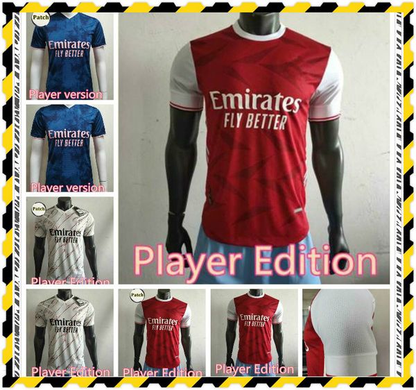 

player version 2021 gunners home red soccer jersey 20/21 pepe gunners soccer shirt 2021 la c a z e t t e customized football uniforms, Black;yellow