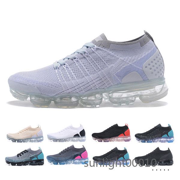 

fly 2.0 mens running shoes knit triple black multi color yellow volt mango tiger racer work blue white pure platinum women sneakers yue5