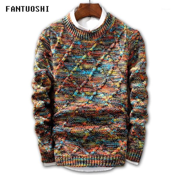

sweater men 2021 brand fashion pullover sweater male o-neck stripe slim fit knitting mens sweaters man pullover men xxl1, White;black