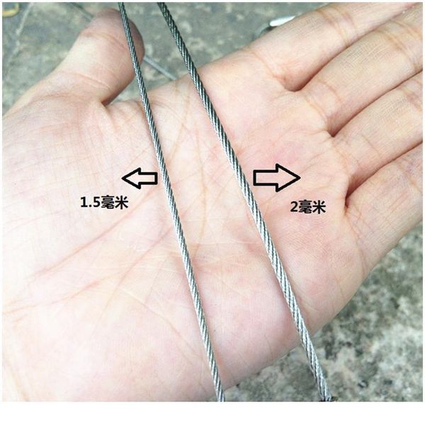 

1020 50pcs edc keychain tag rope stainless steel wire cable loop screw lock gadget ring key keyring circle camp hang qylrxf, Silver