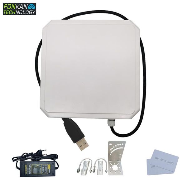 

fonkan rfid reader long range ip67 waterproof usb or rs232 interface buit-in 9dbi gain antenna sdk for car parking