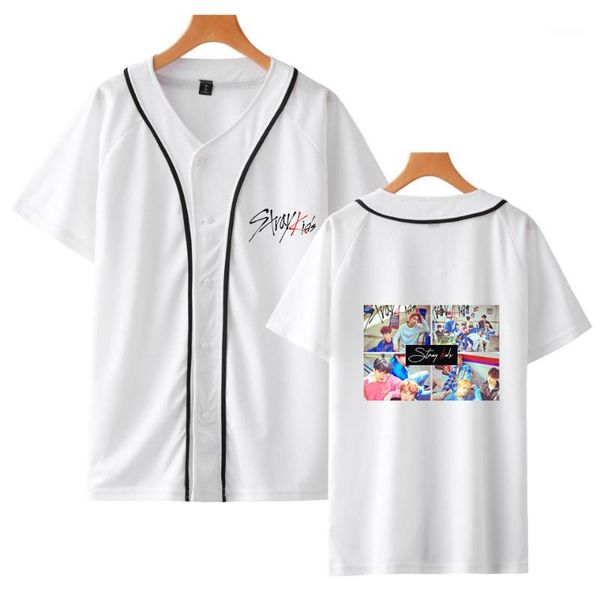

stray kids short sleeve baseball shirt women/men college style comfortable summer spring new style couple wear 20191, Black;brown