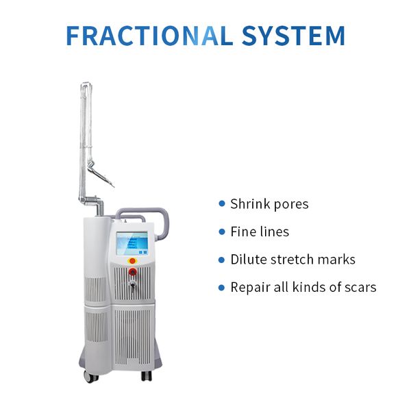 

vertical 10600nm fractional co2 laser for scar removal vaginal tightening and skin resurfacing with imported arm and rf tube, Black