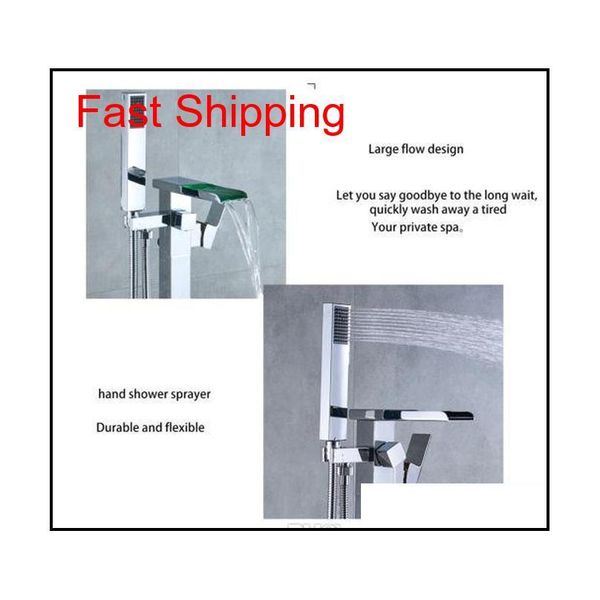 

floor mounted bathtub faucet standing led tub filler mixer jllugx mx_home