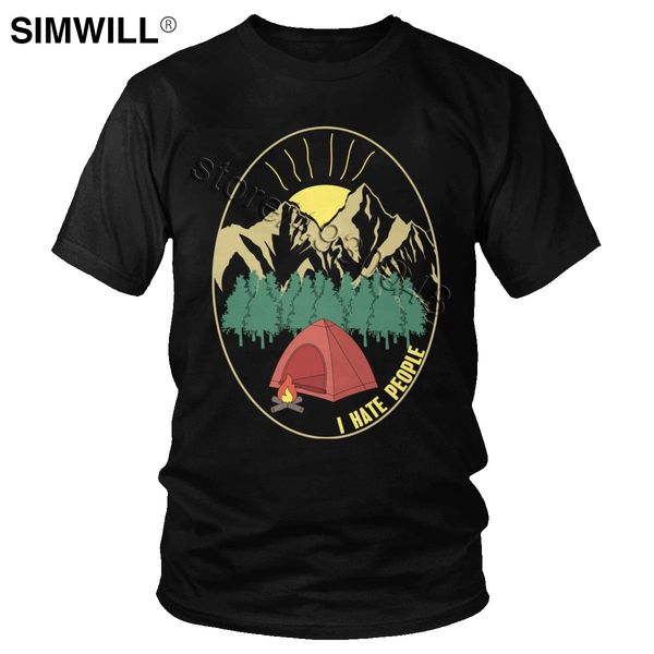 

vintage i hate people camping camper camsite classic camp fire nature tshirt short sleeves tee gift hooded sweatshirt hoodie men t shirt