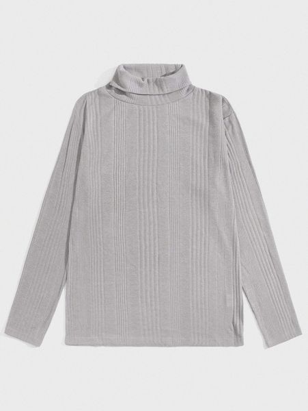 

men turtle neck ribbed knit tee q3ic#, White;black