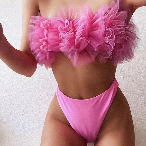

womens mesh bikini new arrival two piece backless bathing suit with chest pad solid color swimming suit ladies beachwear biquini1, White;black