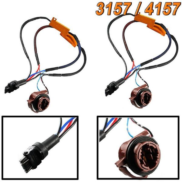 

other lighting system 1 pair 50w led light load resistor flicker decoders warning canceler harness anti hyper flashing error cancellerl1