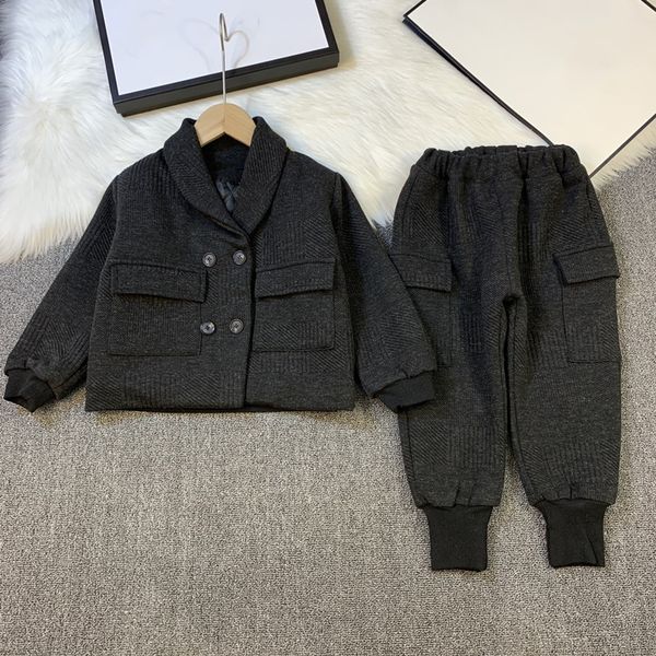 

2021 spring new luxury design high-end imported wool casual suit legging pants super classic warm trend boy suit ing, White