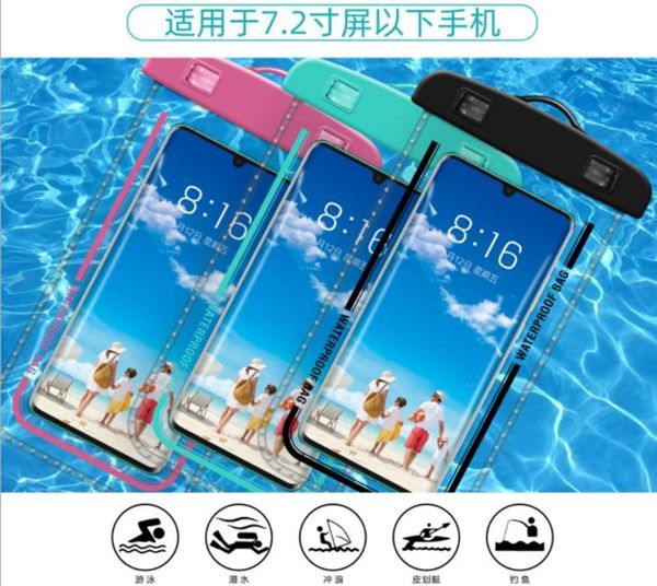 

mobile phone universal waterproof cover, vip 11 pro xs max xr 8 7 samsung s9 s10 waterproof covervfe1
