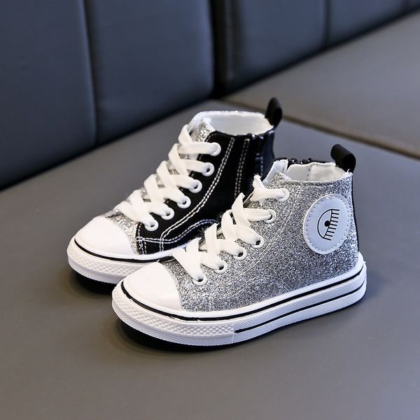 

canvas children sport breathable baby boys sneakers kids shoes for girls white casual child flat boots tennis infant shoe, Black;red