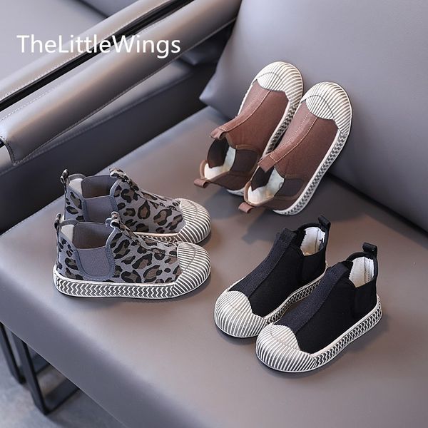 

children' new autumn winter 2020 boys' casual canvas shoes 3-11 years old girls school sneakers super soft and comfortable, Black