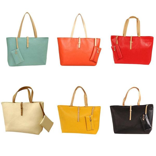 

2020 new women's shoulder bags pu leather large capacity fashion tote composite bag