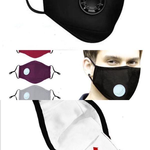 

factory8hwtreusable face quality masks washable mask anti-dust pm2.5 with 2 filter valve protective cotton children kids face masks