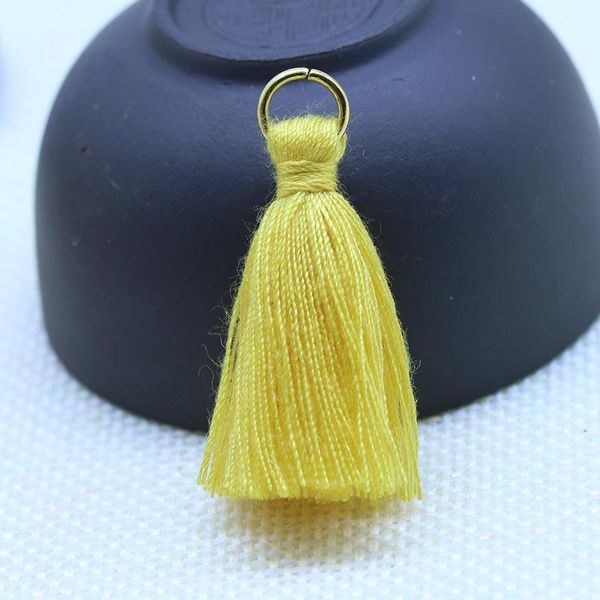 

20 80pcs polyester cotton mini metal ring tassel trim diy hanging ring fringe trim garments curtains jewelry decor tassels lace h wmttpq