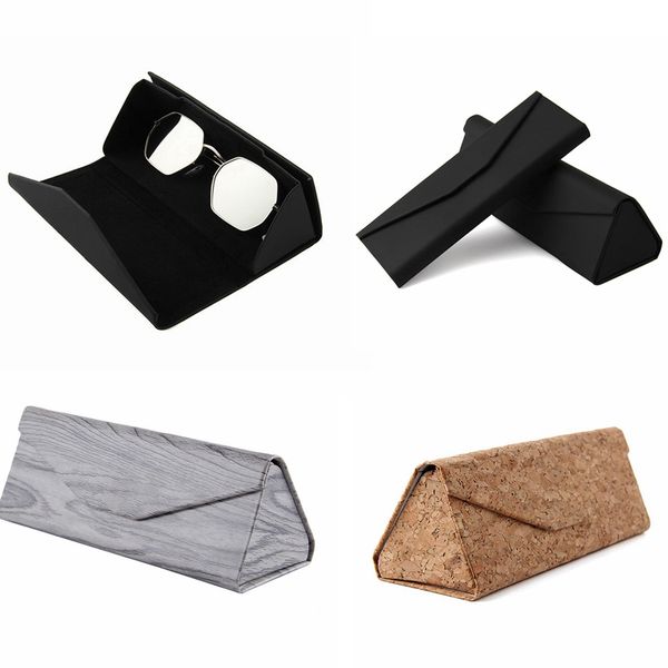 

wood grain compression sun glasses box myopic glass eyewear box fashion folding glasses package sunglasses box tools