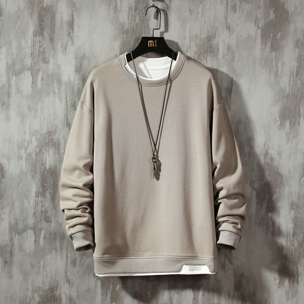 

streetwear men hoodies sweatshirts casual solid sweatshirt men 2020 spring pullover hoodies y0111, Black