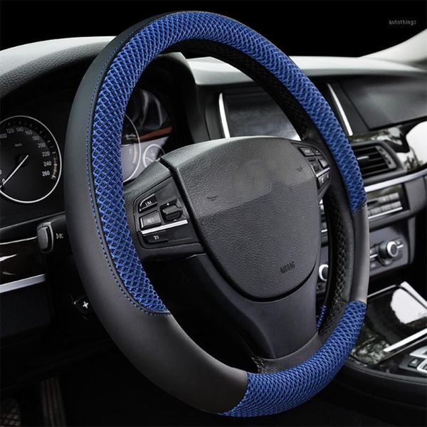 

kawosen summer steering wheel cover breathable, non-slip universal fashion steering wheel cover fits 38cm/15" diameter sswc011