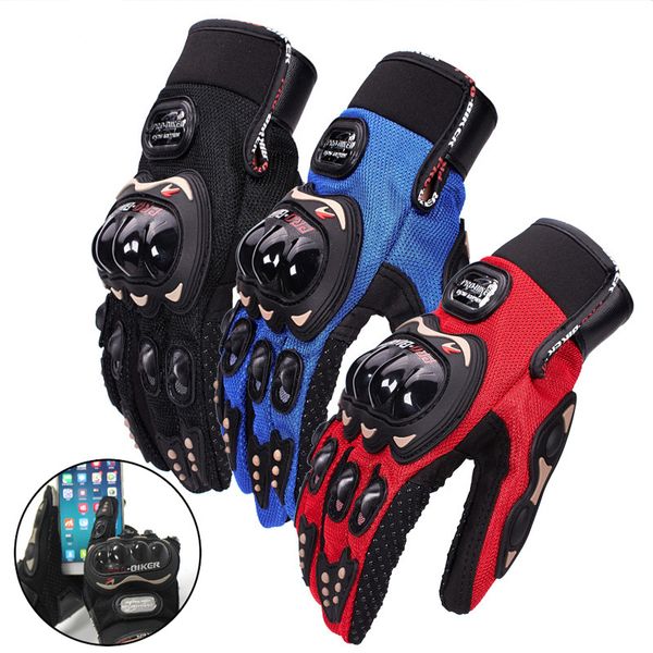 

guantes moto dirt bike motorcycle breathable touchscreen bicycle riding racing men women motocross gloves, Blue;gray