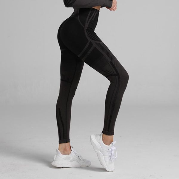 

women gym yoga compression seamless pants sports lifting stretchy high waist athletic exercise fitness leggings activewear pants, White;red