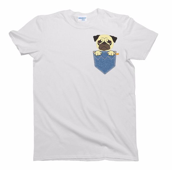 

summer men's short sleeve o-neck pug pocket dog t-shirt mens ladies fit summer cool tee shirt sport hooded sweatshirt hoodie