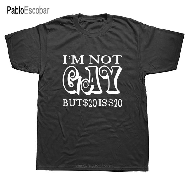 

new funny i'm not gay but 20 is 20 humour cotton short sleeve cotton print hoodie designers t shirts sweatshirt