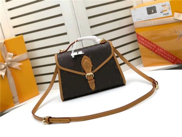 

m44919 fashion woman bag handbag shoulder bag messenger cross body tote purse leather date code flower ship