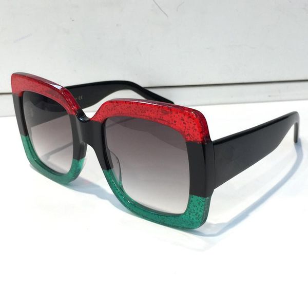 

2021 fashion sunglasseslarge frame elegant special with diamond frame built-in circular lens come with case, White;black
