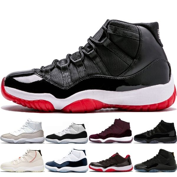 

2020 мужчины женщины 11 11s баскетбольные обувь высокая высокая высокая низкая прохладная серая гамма голубой hight velvet heiress военно-си