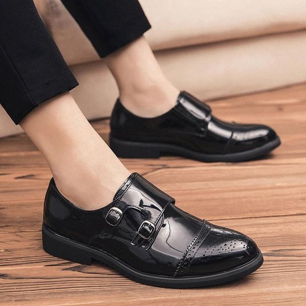 

man leather casual shoes slip on crocodile skin soft moccasins anti-slip flat loafers party drive shoes erkek ayakkabi #d96y, Black