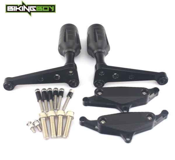 

bikingboy engine & frame slider for vmx 1700 v-max 09 10 11 12 13 14 15 16 17 18 19 guard protector crash pads bolts set