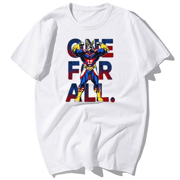 

fashion my hero academia one for all japanese anime summer casual short sleeve harajuku streetwear hooded sweatshirt hoodie men t shirt