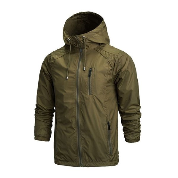 

new spring summer mens fashion outerwear windbreaker men' s thin jackets hooded casual sporting coat waterproof outdoor jackets 201118, Black;brown