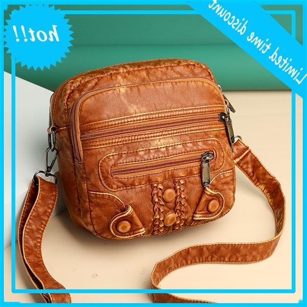 

female quality pu leather square shoulder pure color wild weave pattern crossbody cups women luxury designer belt bag sac