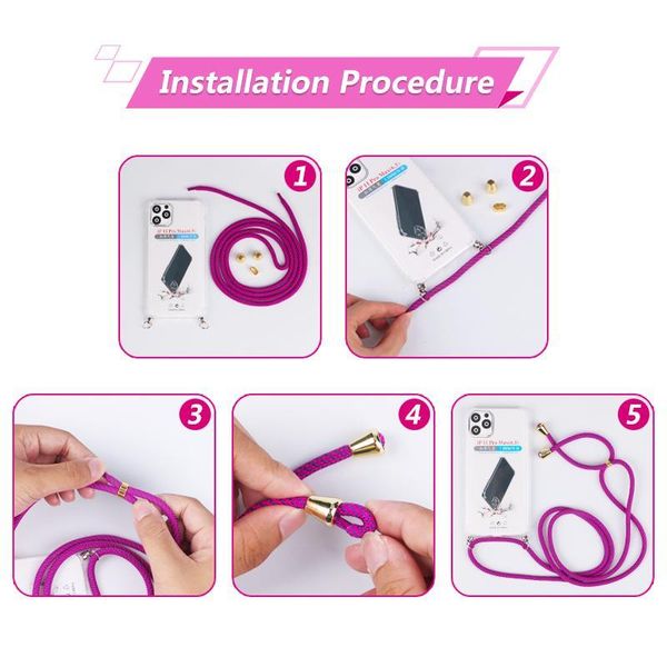 

luxury soft sile case for iphone 11 12 pro xs max xr x 6 6s 7 8 plus se 2020 crossbody qylgyv