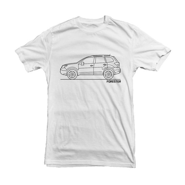

план японии forester автомобилей мужские футболки, новейший hot sale печать мужчины белый смешные t-shirt men пользовательские тис спорта то