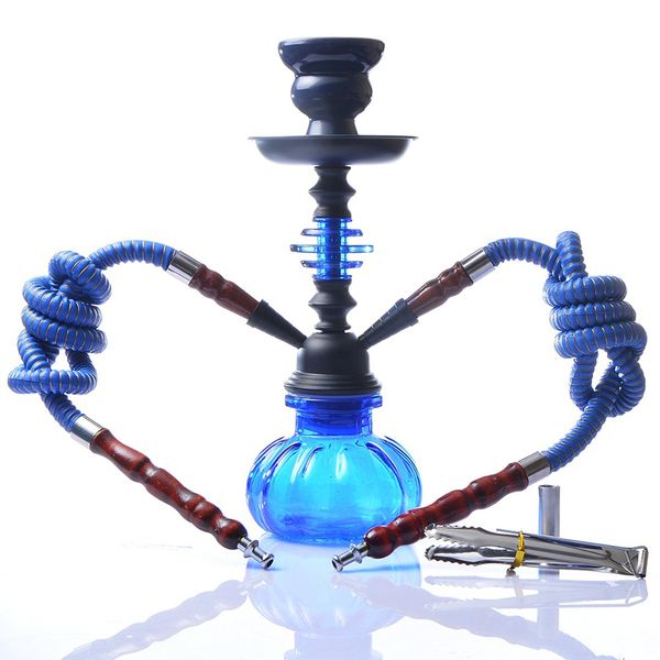 

43fgsheesha дешевые кубок арабских чичу курительные принадлежности nargile двойной шланг чаша для путешествий шиша кальян набор