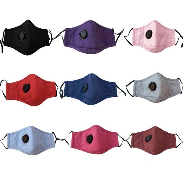 

reusable cotton face masks with breath valve pm2.5 mouth mask anti-dust fabric mask washable mask with respirator filter