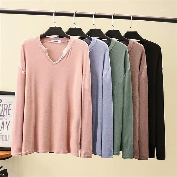 

fashion brand oversize plus size 2020 new tshirt o-neck casual solid full1, White