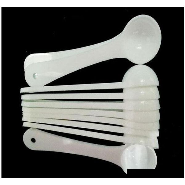 

1g professional plastic 1 gram scoops spoons for food milk washing powder medcine white m jllftp bdebag