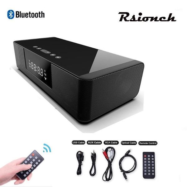 

rsionch bluetooth tv speaker led display soundbar with remote control speakers stereo subwoofer wireless charging for phones1