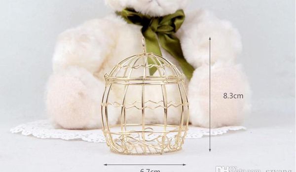 

gold wedding favor box european romantic wrought iron birdcage wedding candy box tin box for we jllori ffshop2001