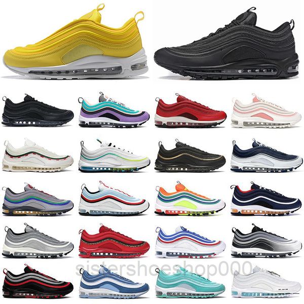 

air shoes og triple white casual shoes og metallic gold silver bullet pink mens trainer women sports sneakers yu3z