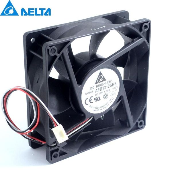 

fans & coolings afb1212she 120mm 1.60a 12v quiet double ball speed automatic temperature control cooling fan wind capacity for 120*120*25mm