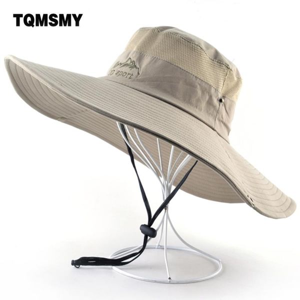 

летом солнце шляпы женщины широкий брим рыбалка колпачок открытый туризм кемпинг gorros мужской пляж шляпа anti-uv быстрый сушки ковшей шапк, Blue;gray